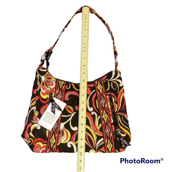 Vera Bradley Quilted Shoulder Tote -Retired Autumnal Puccini Pattern NEW - Picture 6 of 11